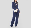 Elisabetta Franchi - BLAZER DE CREPÉ CON COSTURAS EN CONTRASTE