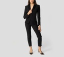Elisabetta Franchi - BLAZER NEGRO CON SOLAPA BRILLANTE