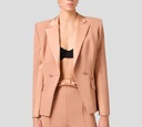 Elisabetta Franchi - BLAZER CON SOLAPA SATINADA CERRADO A DOBLE BOTÓN