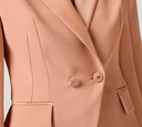 Elisabetta Franchi - BLAZER CON SOLAPA SATINADA CERRADO A DOBLE BOTÓN