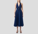 Elisabetta Franchi - CHALECO AZUL CON BOTONES DORADOS