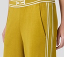 Elisabetta Franchi - MONO VERDE CON FRANJAS BLANCAS