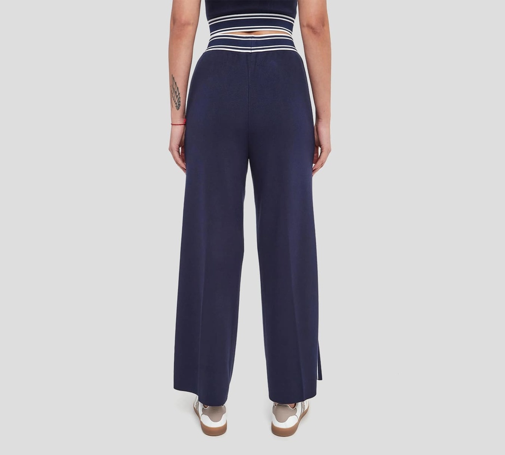 Elisabetta Franchi - MONO CON FRANJAS A LOS LATERALES EN CONTRASTE