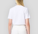 Elisabetta Franchi - FRANELA BLANCA CON LOGO EN PEDRERIA