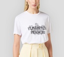 Elisabetta Franchi - FRANELA CUELLO REDONDO CON FLORES Y LOGO BORDADO