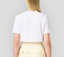 Elisabetta Franchi - FRANELA CUELLO REDONDO CON FLORES Y LOGO BORDADO