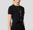 Elisabetta Franchi - TOP CON COLLAR Y FRUNCIDO AL FRENTE