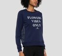 Elisabetta Franchi - SWEATER DE ALGODÓN MODAL CON ESTAMPADO FRONTAL