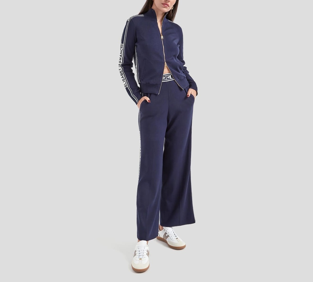 Elisabetta Franchi - SWEATER DE PUNTO DE VISCOSA CON CIERRE FRONTAL