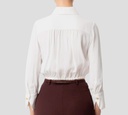 Elisabetta Franchi - BLUSA BLANCA MANGA LARGA