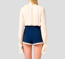 Elisabetta Franchi - TOP ROSADO CON BUFANDA