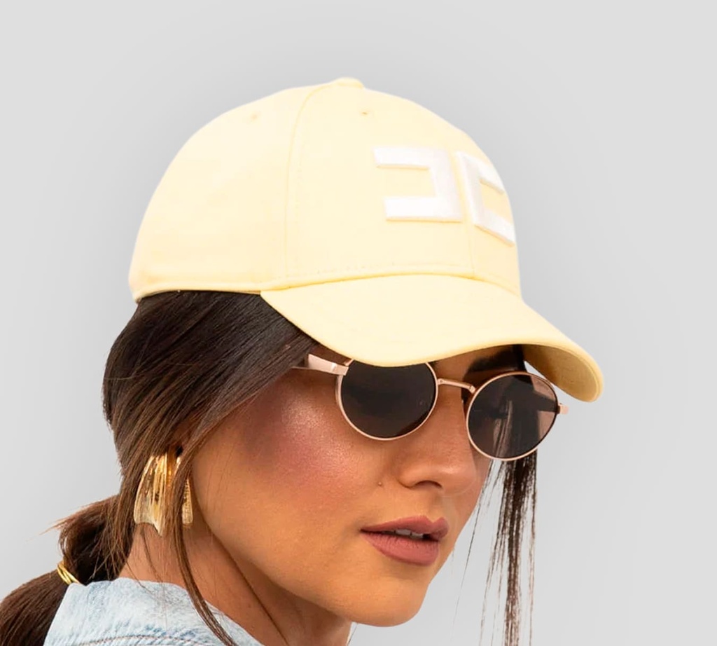 Elisabetta Franchi - GORRA DE LONA CON LOGO BORDADO