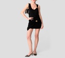 Elisabetta Franchi - BLUSA NEGRA CON PIN DORADO