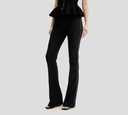 Elisabetta Franchi - PANTALON NEGRO CON BORDES BLANCOS 