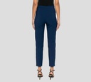Elisabetta Franchi - PANTALON AZUL CON BORDES BLANCOS Y BOLSILLOS FRONTALES