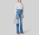 Elisabetta Franchi - BLUE JEANS CLARO DE BOTA ACAMPANADA