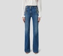 Elisabetta Franchi - BLUE JEANS DENIM DE BOTA ACAMPANADA