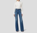 Elisabetta Franchi - BLUE JEANS DENIM DE BOTA ACAMPANADA