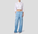 Elisabetta Franchi - JEAN CARGO CORTE RECTO Y ANCHO CON BOLSILLOS LATERALES