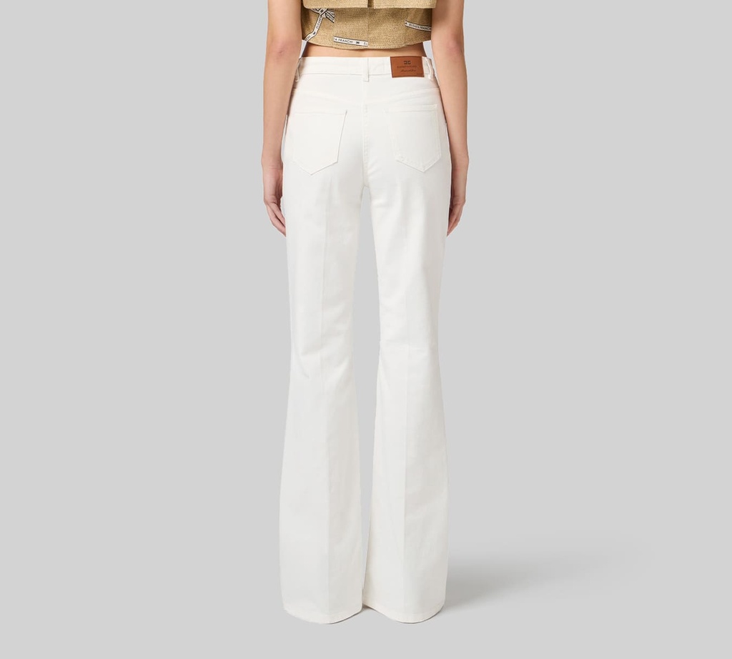 Elisabetta Franchi - BLUE JEANS BLANCO BASICO