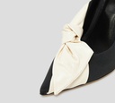 Elisabetta Franchi - TACON NEGRO CON LAZO BEIGE