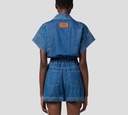 Elisabetta Franchi - ENTERIZO DE JEANS Y SHORT
