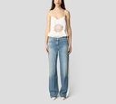 Elisabetta Franchi - ENTERIZO DE BLUSA Y JEAN CON FRANJAS LATERALES