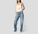 Elisabetta Franchi - ENTERIZO DE BLUSA Y JEAN CON FRANJAS LATERALES