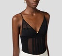 Elisabetta Franchi - TOP DE CORSÉ CON TRANSPARENCIAS