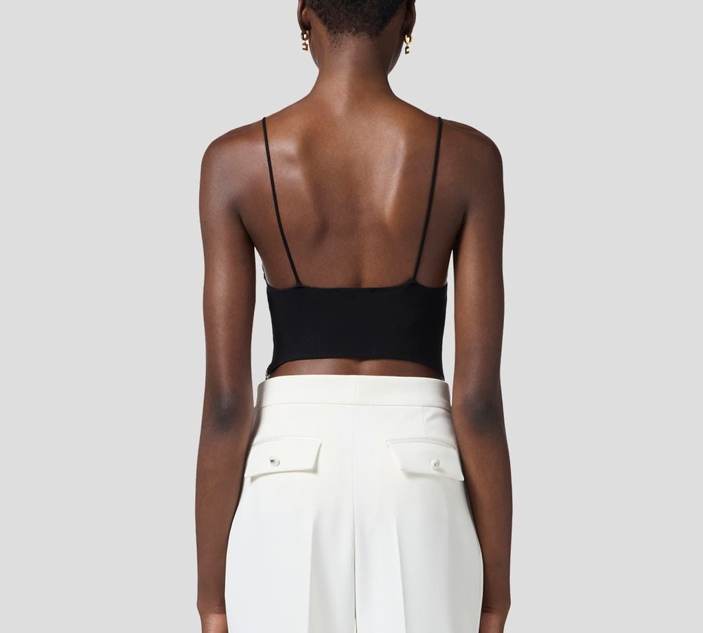 Elisabetta Franchi - TOP DE CORSÉ CON TRANSPARENCIAS