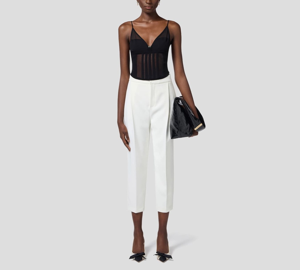 Elisabetta Franchi - TOP DE CORSÉ CON TRANSPARENCIAS
