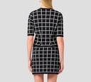 Elisabetta Franchi - BLUSA NEGRA CON PATRON DE LOGO BLANCO DESABROCHABLE