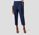 Elisabetta Franchi - PANTALON CORTO AZUL CON COSTURAS BLANCAS