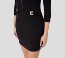 Elisabetta Franchi - VESTIDO NEGRO CON CIERRE DORADO