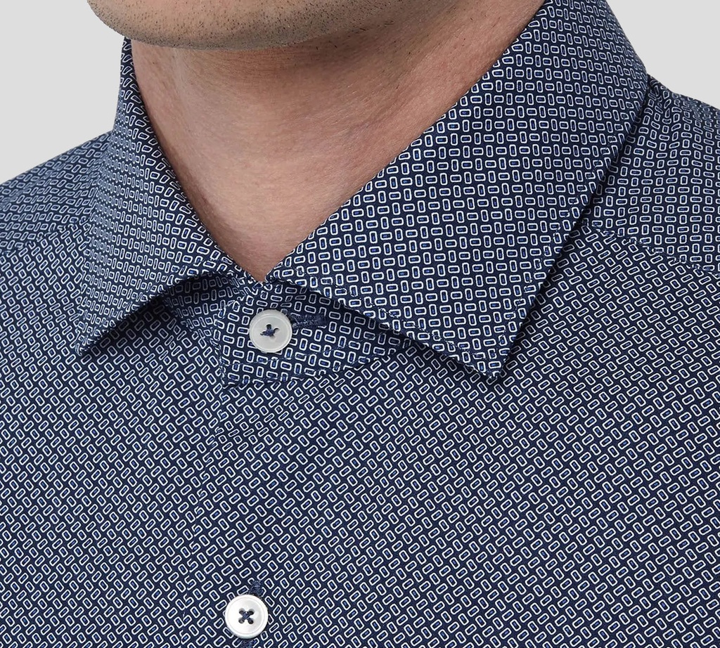 Xacus - CAMISA AZUL CON DETALLES AZULES