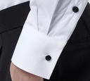 Xacus - CAMISA BLANCA CON BOTONES NEGROS COMPLETOS