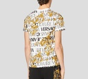 Versace Jeans Couture - FRANELA BLANCA MANGA CORTA CON ESTAMPADO DE BAROQUE