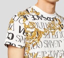 Versace Jeans Couture - FRANELA BLANCA MANGA CORTA CON ESTAMPADO DE BAROQUE