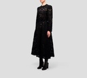 Elie Saab - VESTIDO MIDI MACRAME, NEGRO