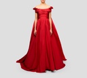 Elie Saab - VESTIDO LARGO, TAFETAN ROJO