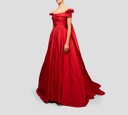 Elie Saab - VESTIDO LARGO, TAFETAN ROJO