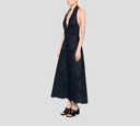 Elie Saab - VESTIDO AZUL DENIM CON FLORES