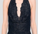 Elie Saab - VESTIDO AZUL DENIM CON FLORES