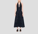 Elie Saab - VESTIDO AZUL DENIM CON FLORES