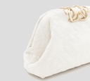 Elie Saab - CARTERA ESTILO SOBRE DE CUERO, BLANCO