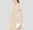 Elie Saab - CARTERA ESTILO SOBRE DE CUERO, BLANCO