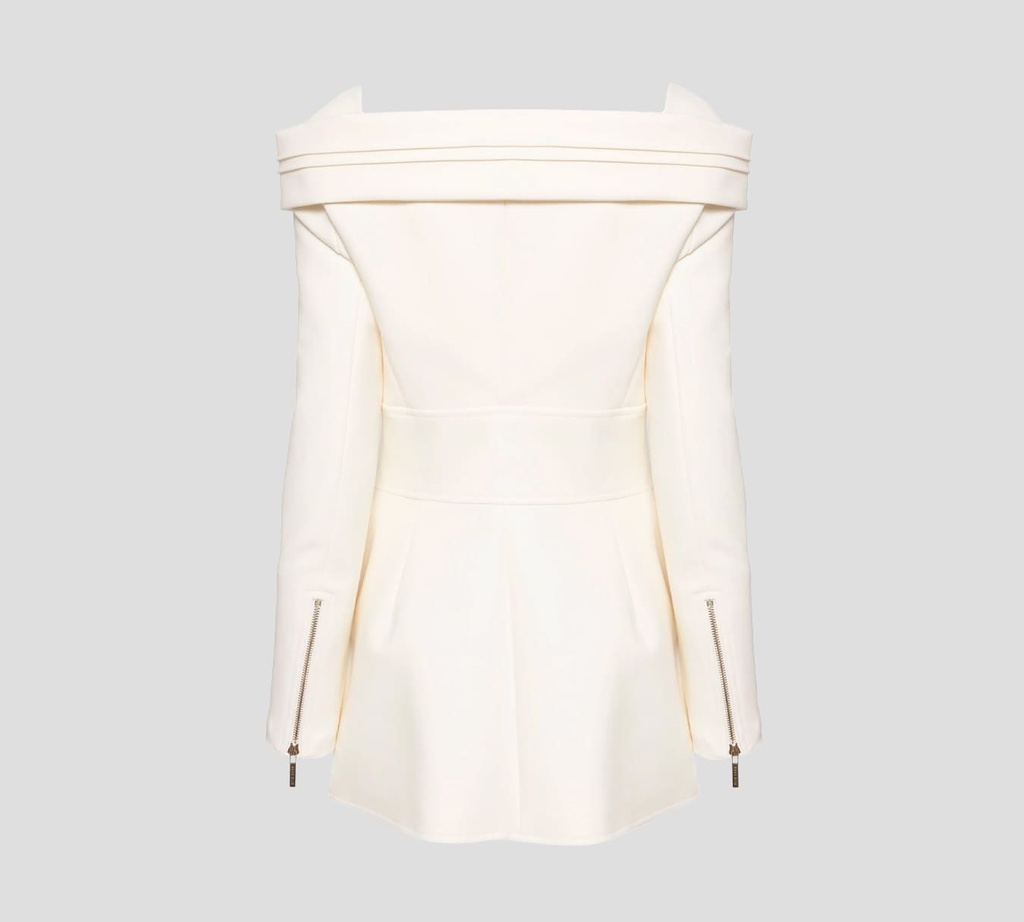 Elie Saab - CHAQUETA ABIERTA OFF WHITE