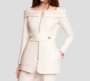 Elie Saab - CHAQUETA ABIERTA OFF WHITE