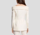Elie Saab - CHAQUETA ABIERTA OFF WHITE