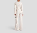 Elie Saab - ENTERIZO, CADY BLANCO CON BRILLANTES PLATEADOS